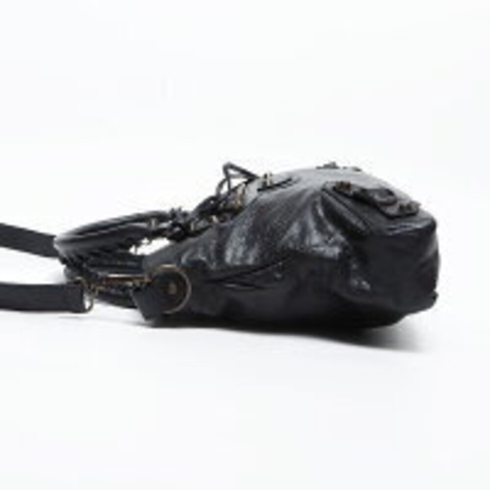 Balenciaga Town Leather Shoulder Bag Black - Picture 4 of 13
